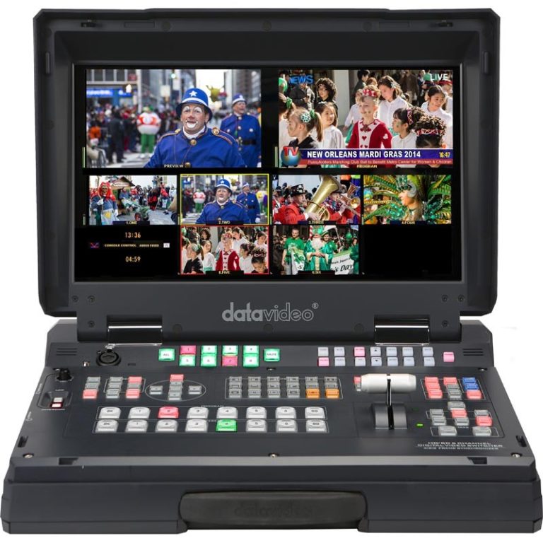 Régie Vidéo Mobile Datavidéo - Console De Mixage Vidéo Portable Professionnelle