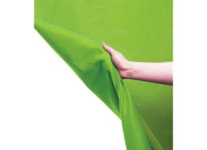 Fond vert en tissu pour Chroma Key. Taille 3 x 4 mètres. Lavable