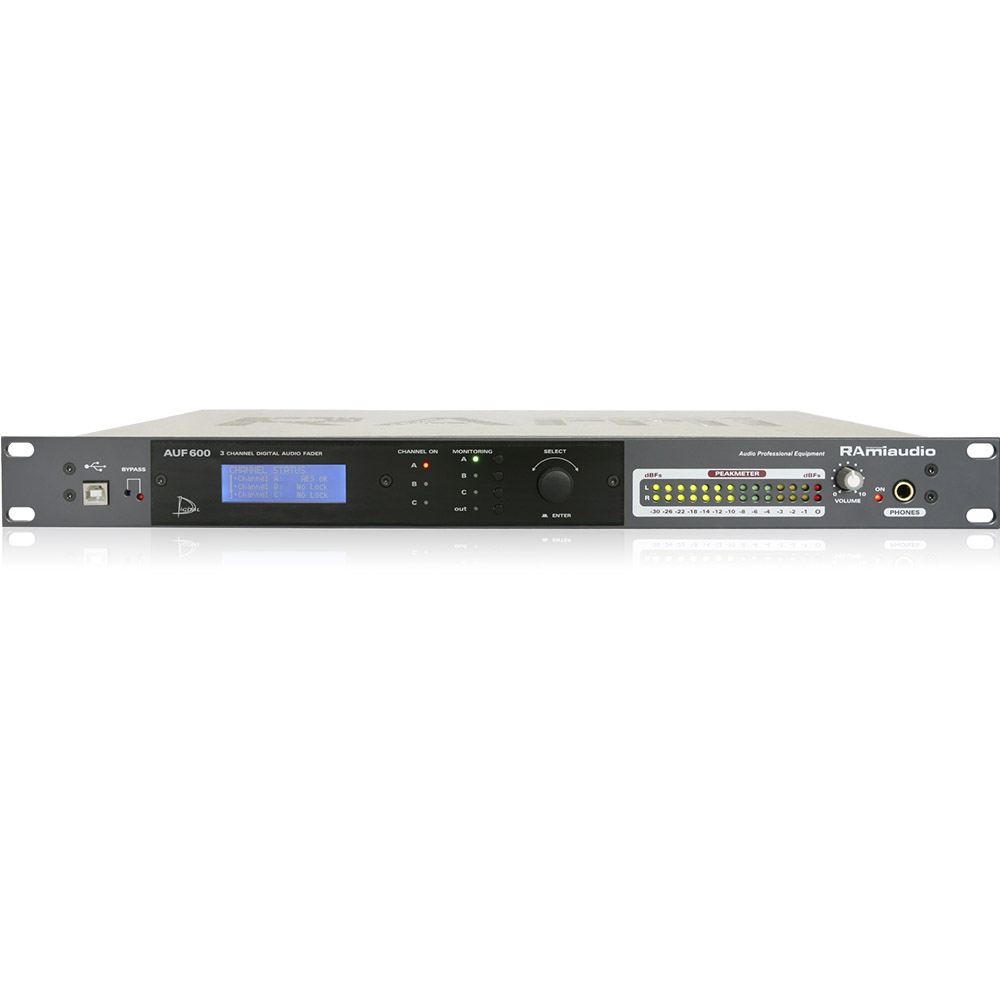 Autofader AES/EBU 3 voies stéréo – Ethernet AUF600 RAmi