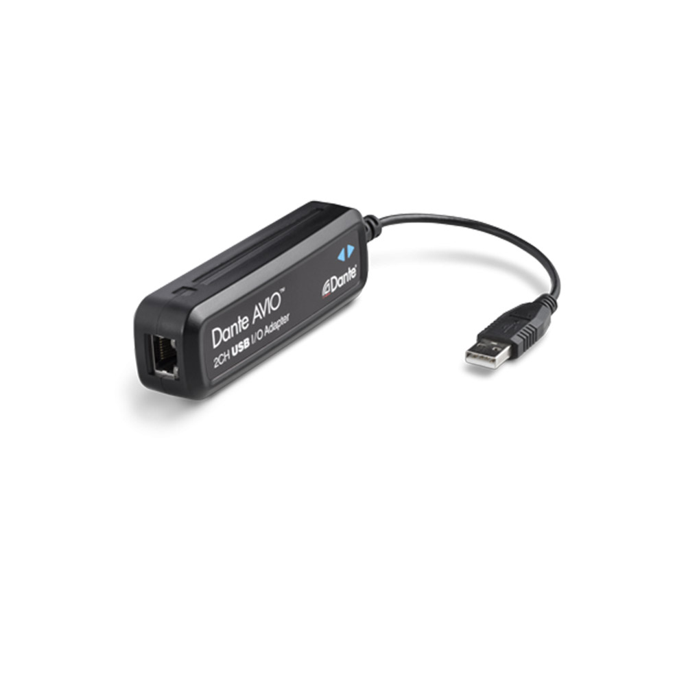 Adaptateur Dante/AES67-USB – 2 canaux E/S