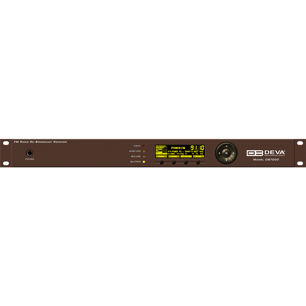 DB7000 DEVA Tuner de Ré émission avec connectivité TCP / IP