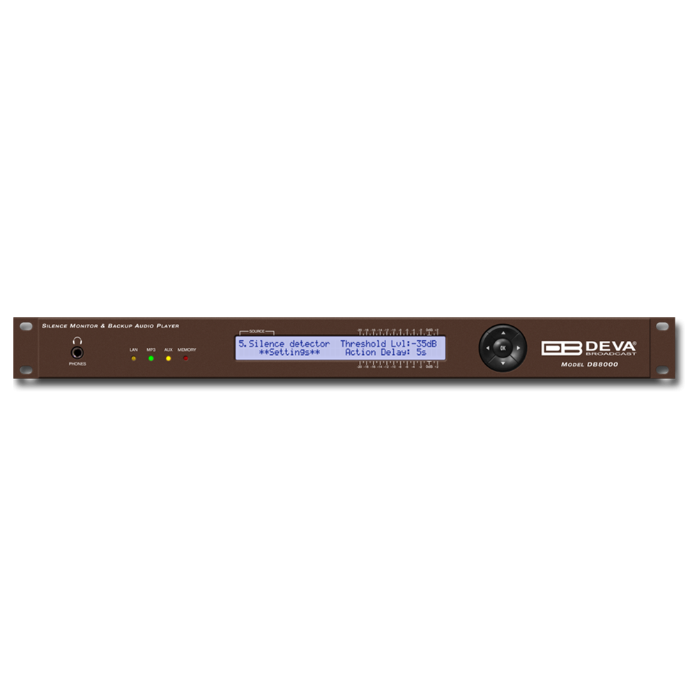 DB8000 DEVA Détecteur d'absence de modulation avec lecteur audio ...