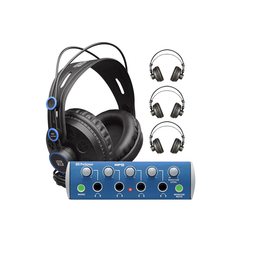 Ensemble 4 Casques + Ampli Casque Presonus