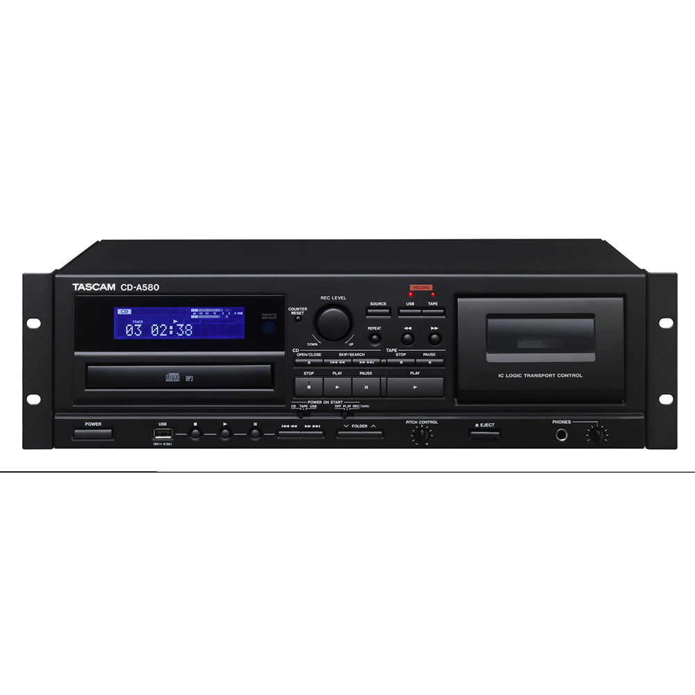 Lecteur Enregistreur CD/Cassette/USB Tascam CD-A580