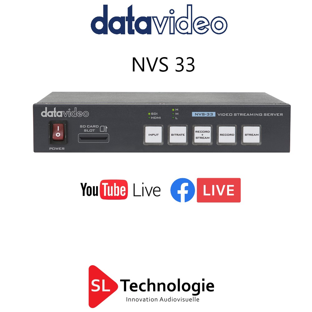 NVS-33 DataVidéo Encodeur Streaming