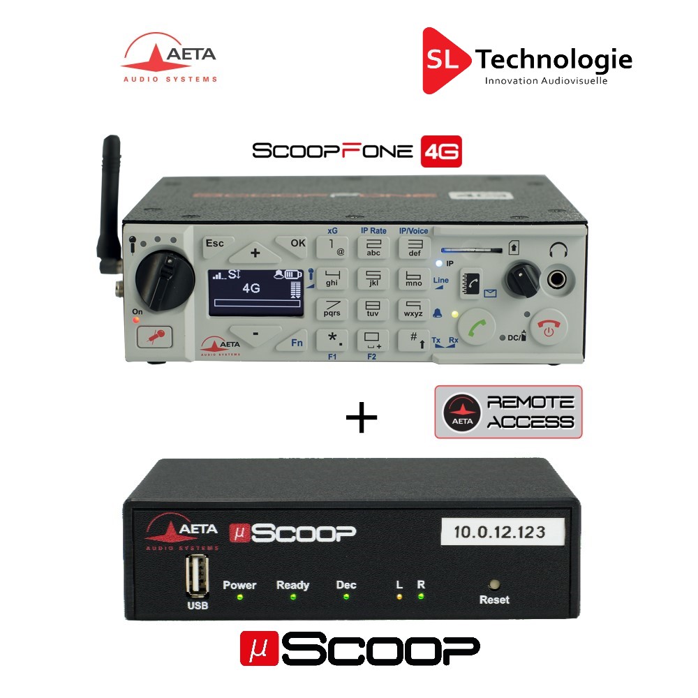 Pack Codec IP ScoopFone 4G + µScoop AETA