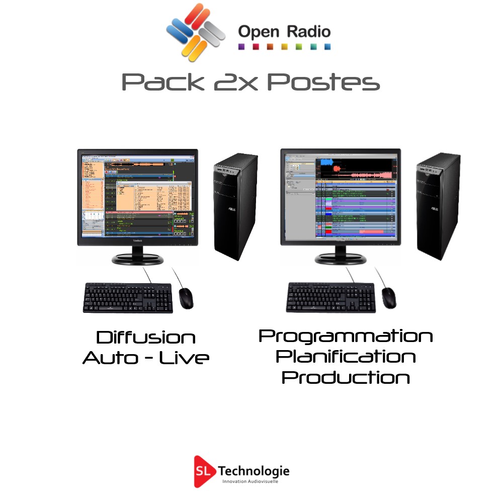 Pack Automation De Diffusion Open Radio 2 Postes Version Pro FM – DAB+