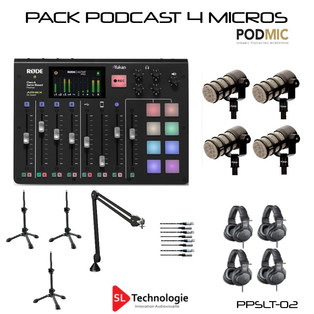Pack Studio Extérieur, Podcast, Production – RodeCaster Pro – Archives