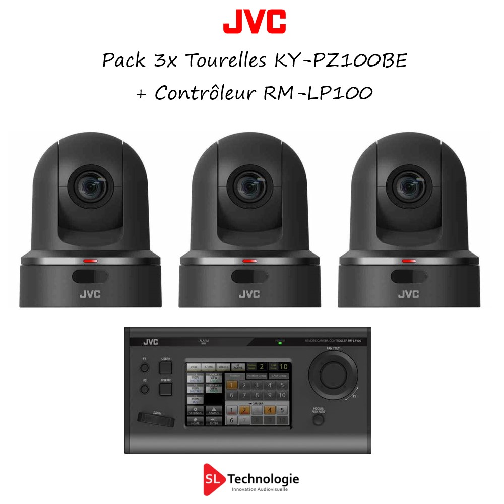 Pack 3x KY-PZ100BE JVC