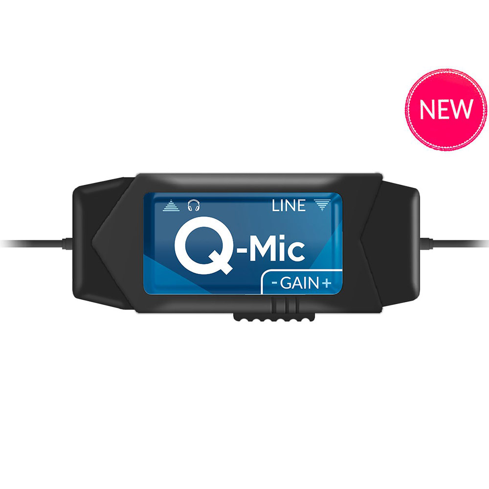 Q-MIC (Blu-Mic) Digigram – Adaptateur pré ampli haute qualité micro avec sortie casque