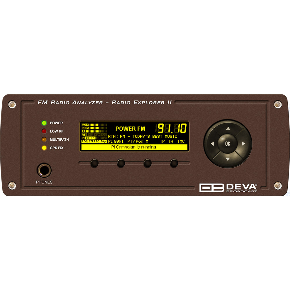 Radio Explorer 2 DEVAAnalyseur et monitoring FM Mobile