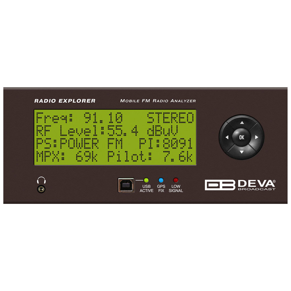 Radio explorer DEVA Analyseur et monitoring FM Mobile