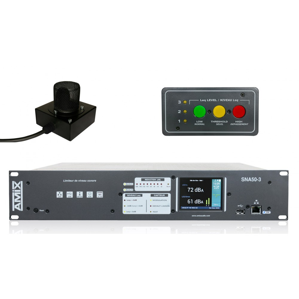 SNA50-3R – AMIX – Pack01 Limiteur Sonore Conforme à La Réglementation