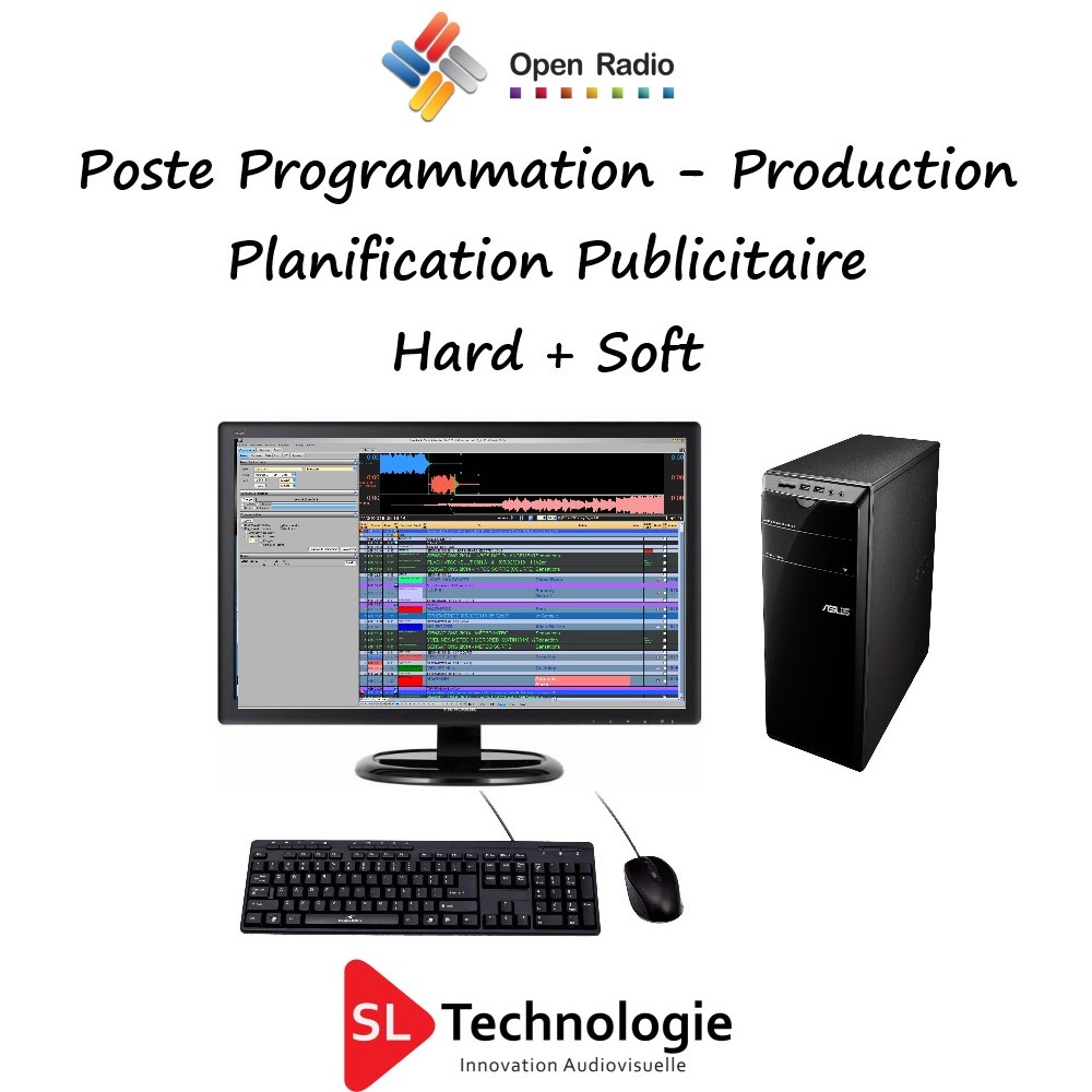 Poste de Production/Planification & Programmation Open Radio Hard + Licence Logicielle Version Web Radio