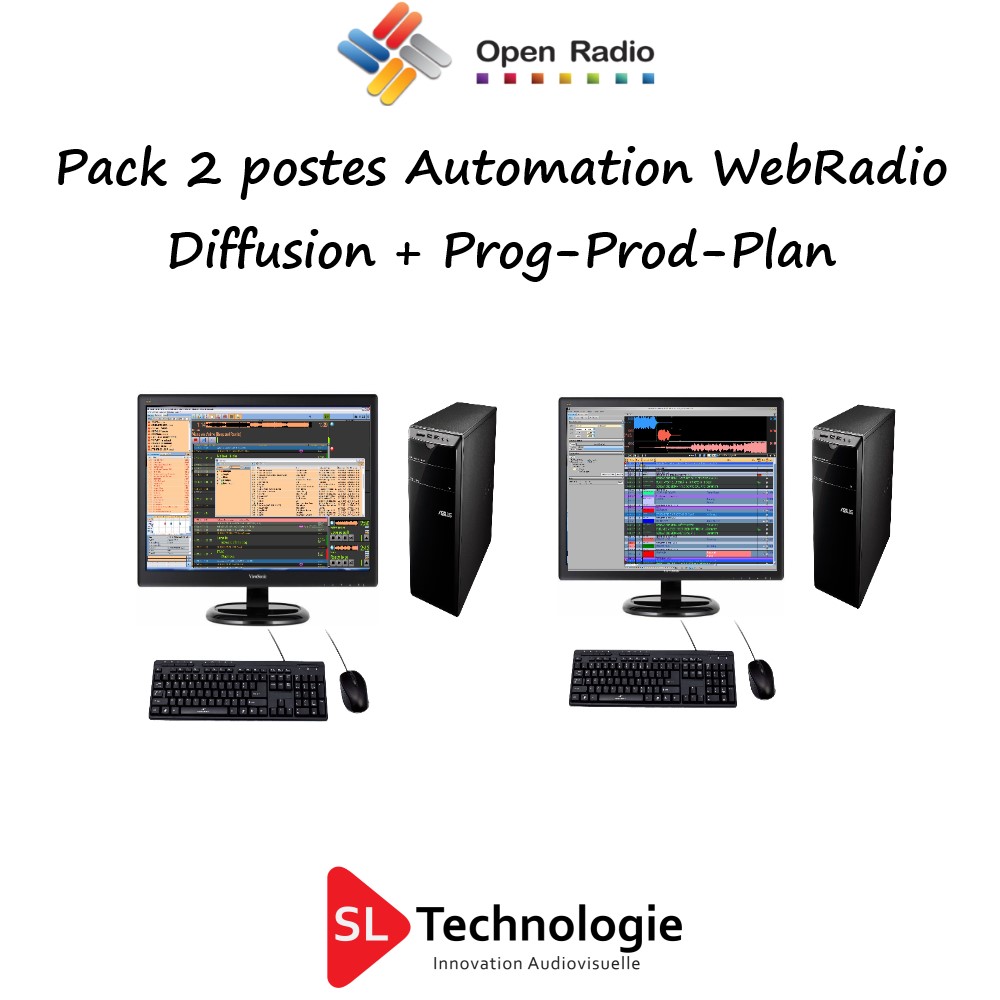 Pack Automation De Diffusion Open Radio 2 Postes Web Radio