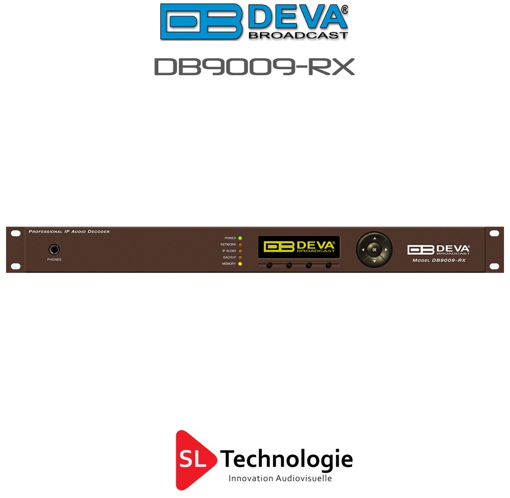 DB90009-RX DEVA Décodeur audio IP