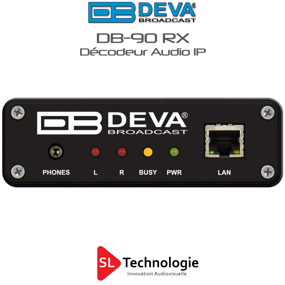 DB90-RX DEVA Décodeur Audio IP - SL Technologie