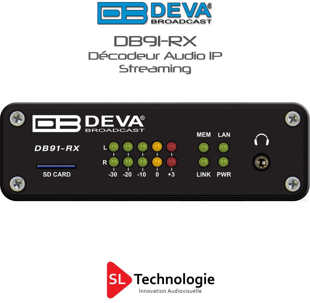 DB91-RX DEVA Décodeur audio IP