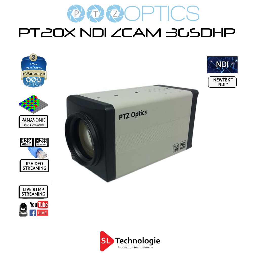 PT20X-ZCAM NDI PTZOPTICS