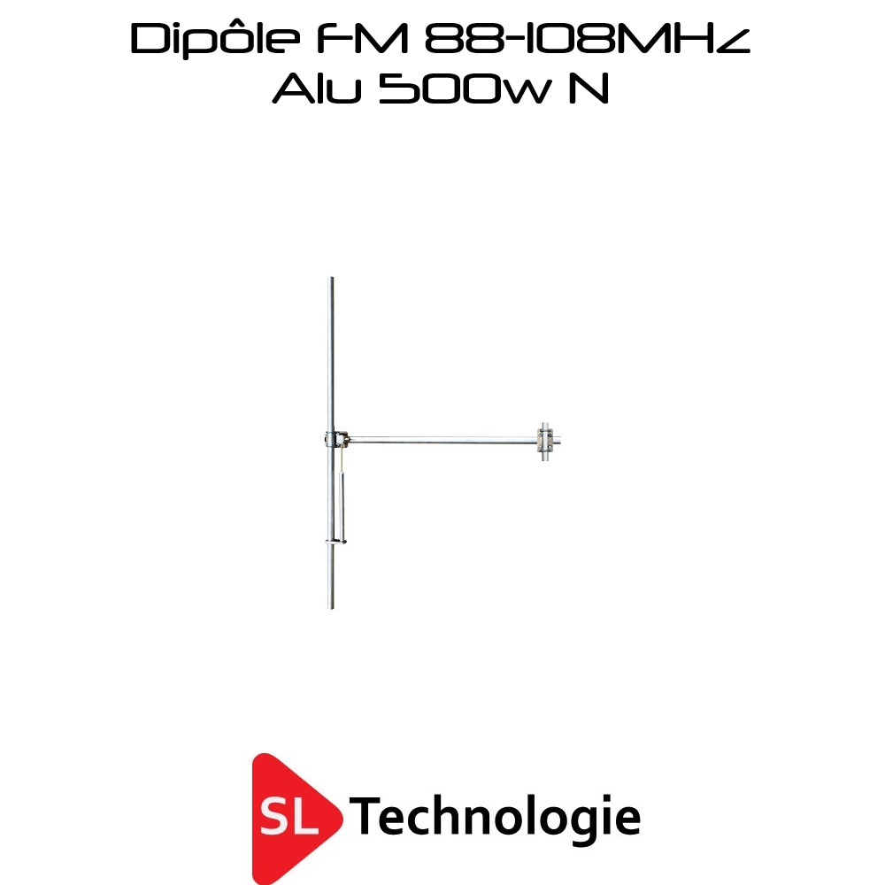 Antenne Dipôle 88-108MHz FM Aluminium 500w N