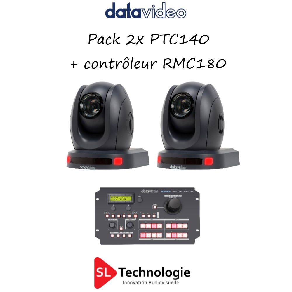 Pack 2xPTC140 + RMC180 datavideo