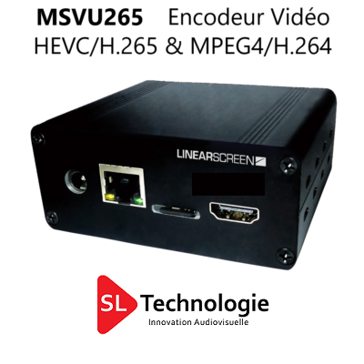 MSVU265 HDMI Encodeur Vidéo HEVC/H.265 & MPEG4/H.264 – Monoflux