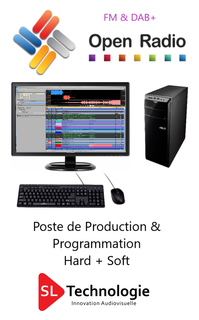 Poste de Production/Planification & Production Open Radio Hard + licence Logicielle Version FM & DAB+