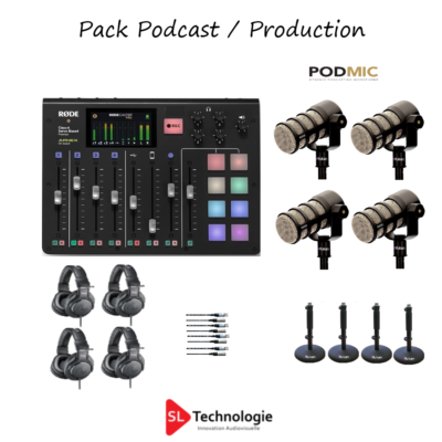 Pack Studio Extérieur, Podcast, Production – RodeCaster Pro V2 – SLT.P003