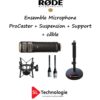 Procaster RODE + PSM1 + DS1 + Câble