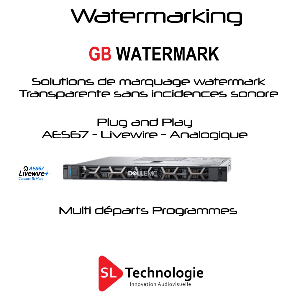 GB Watermark de 1 à plusieurs Départs/Programmes