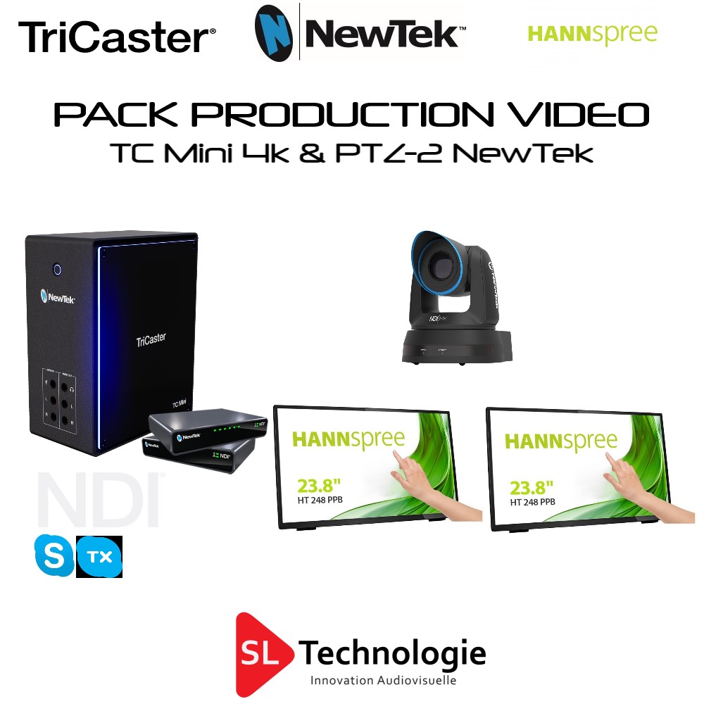 Pack TC Mini 4K + 1x PTZ-2 NewTek