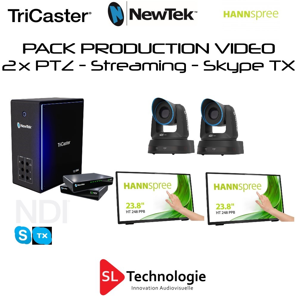 Pack TC Mini 4K + 2x PTZ-2 NewTek – Archive –