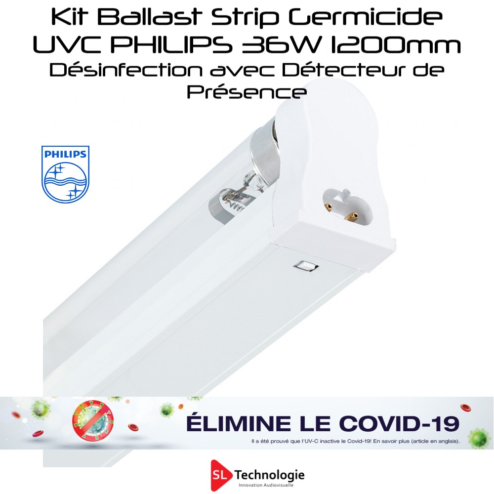 Kit Désinfection UV-C Tube 36W