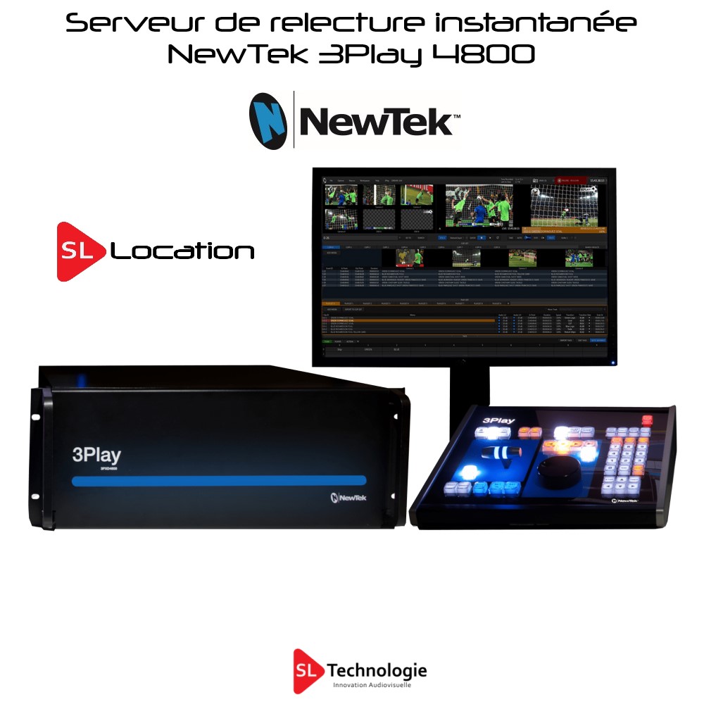 3Play 4800 NewTek Serveur de ralentis