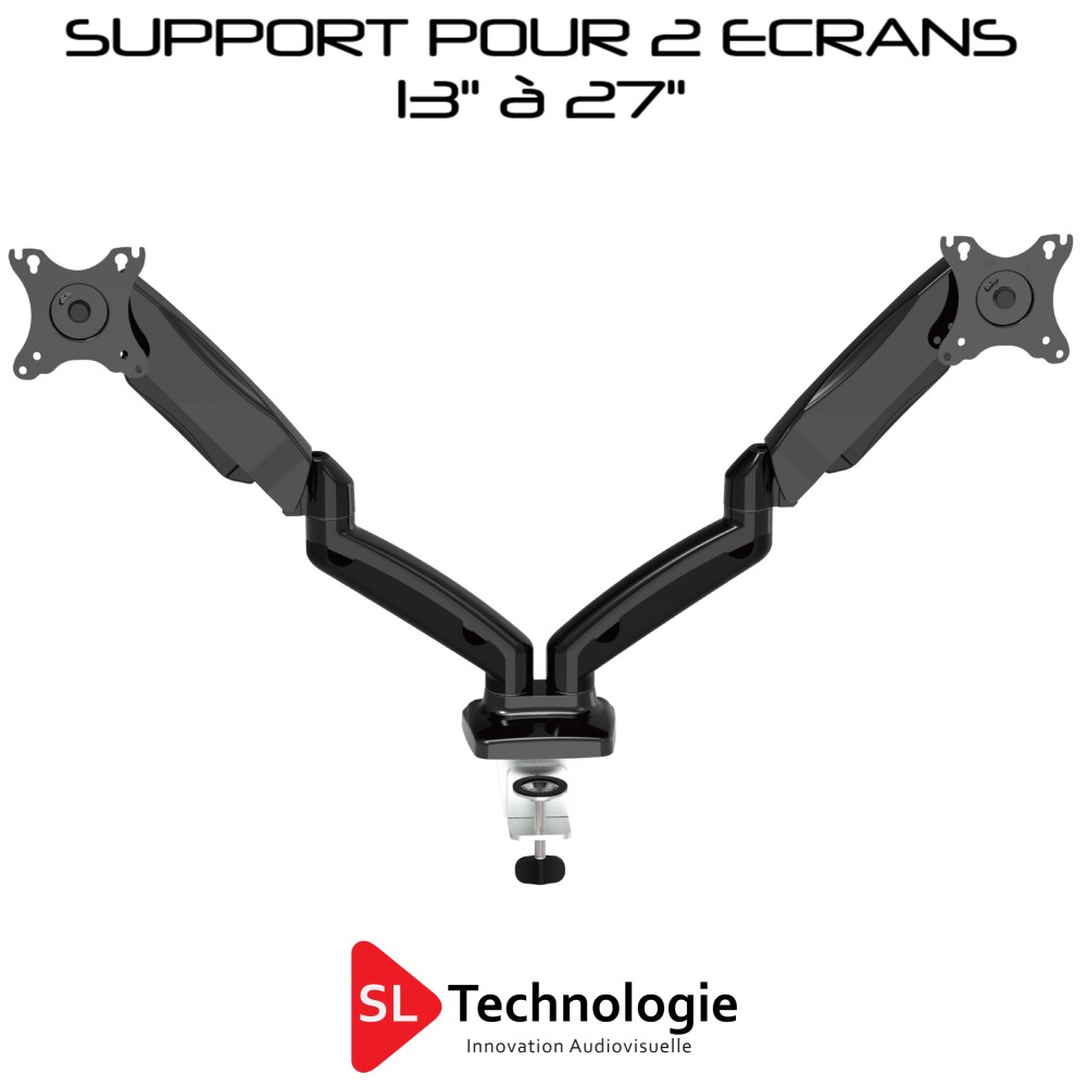Support Double Ecran 13″ à 27″