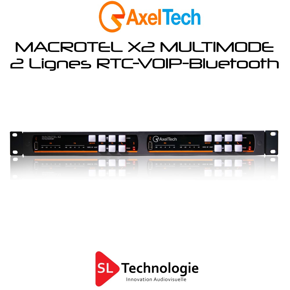 MACROTEL X2 MULTIMODE Insert Téléphonique RTC/VOIP/Bluetooth Axel Tech