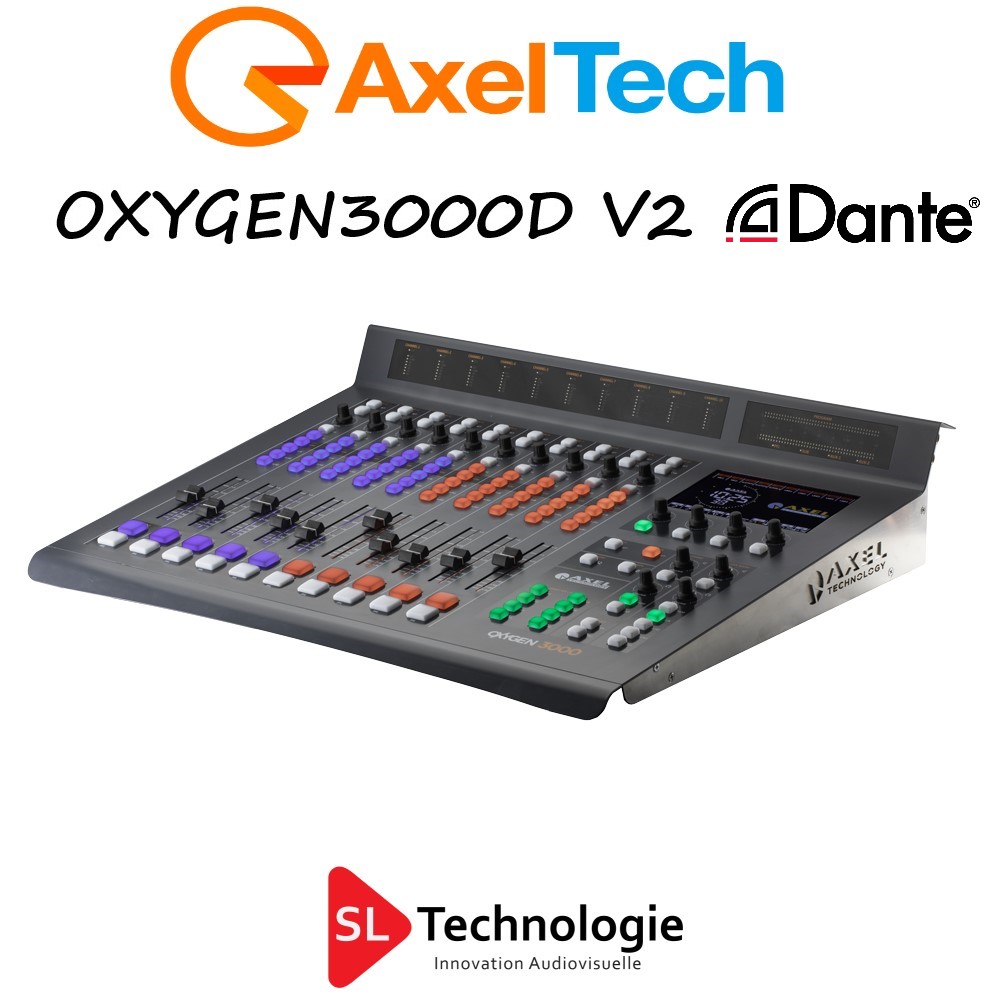 Oxygen 3000D V2 Dante Console Radio diffusion