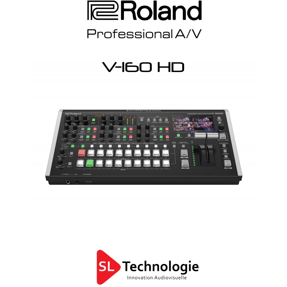 V 160 HD Roland Mélangeur vidéo HD 16 entrées