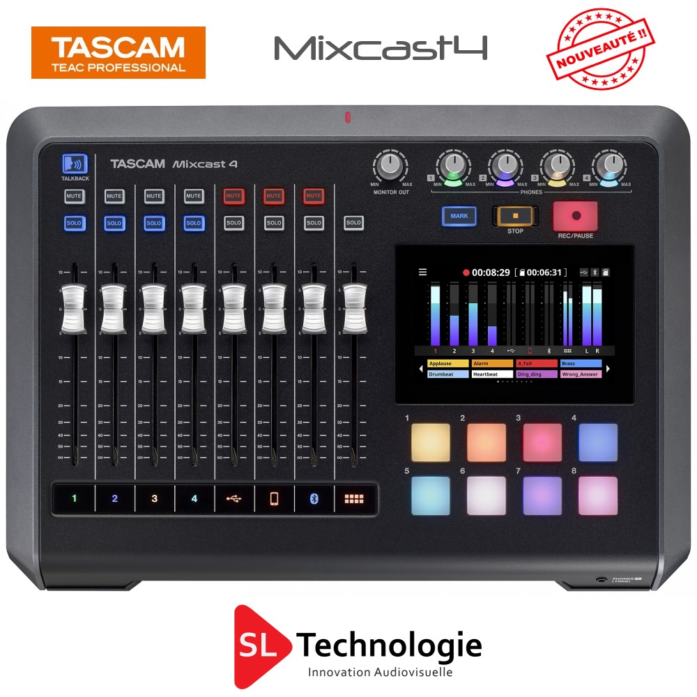 You are currently viewing Tascam présente la station de podcasting Mixcast 4