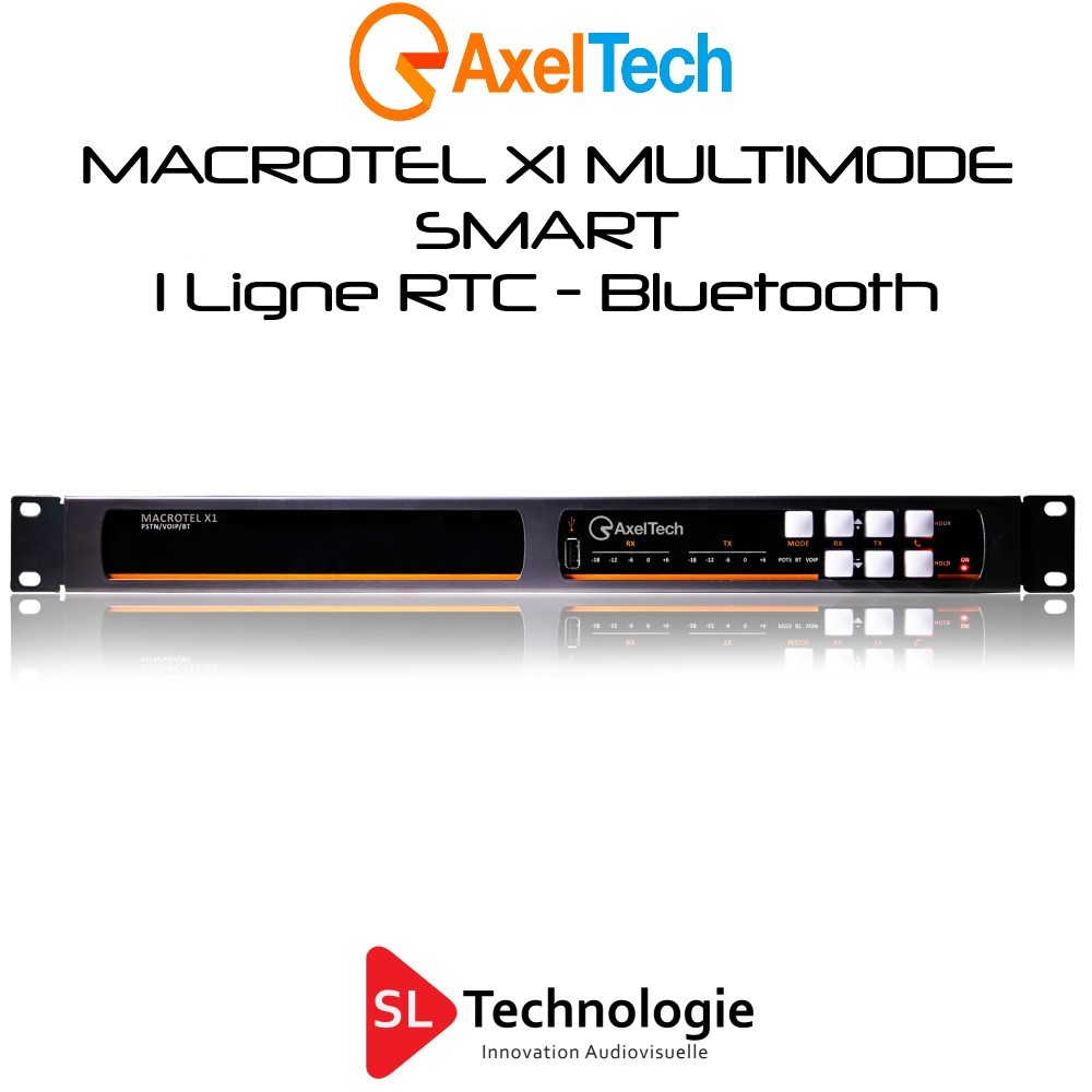 MACROTEL X1 MULTIMODE SMART Axel Tech Insert RTC – Bluetooth 1 Ligne