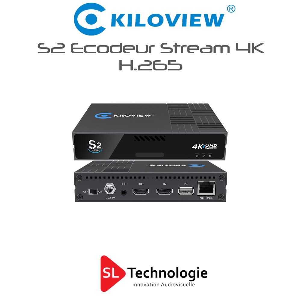 S2 4K Kiloview Encodeur Stream H.265 NDI