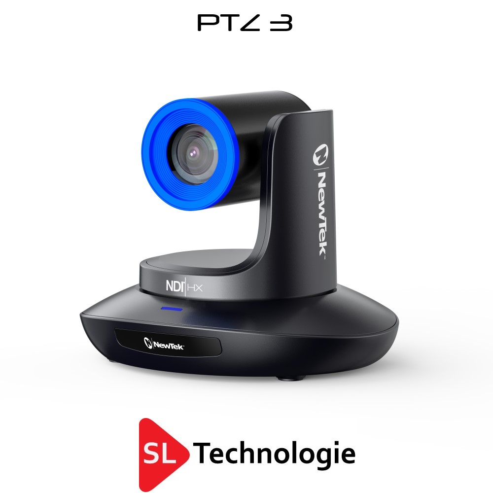 PTZ3 NewTek Caméra Tourelle PTZ HDMI 3GSDI NDI-HX3 – Black