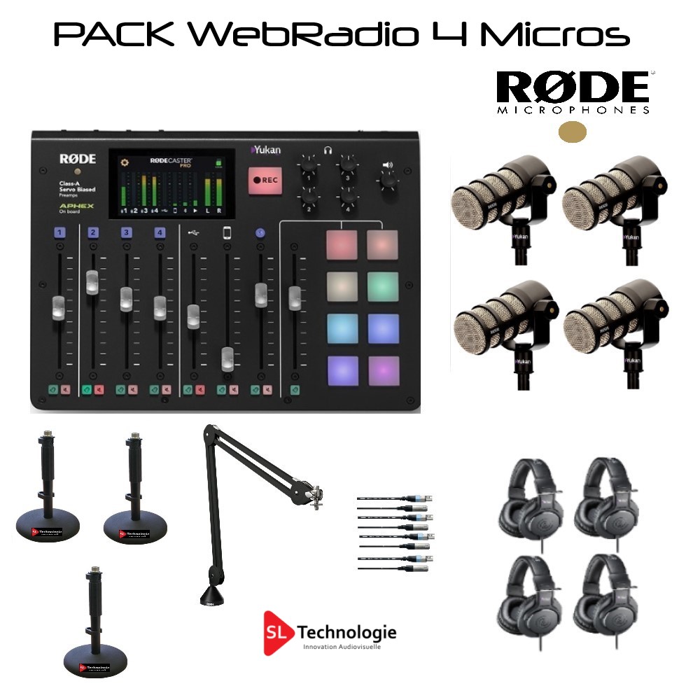Pack Equipement Audio Studio pour Web Radio