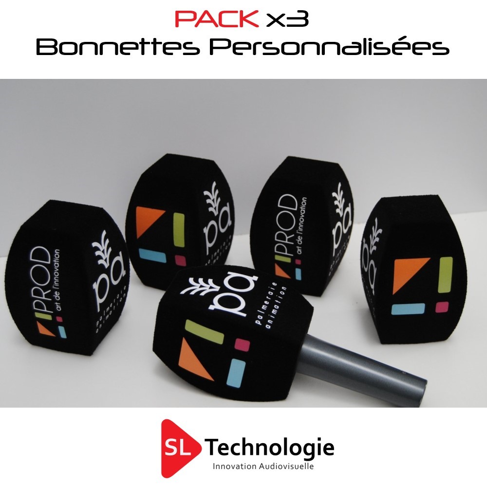 Pack 3 Bonnettes Personnalisées