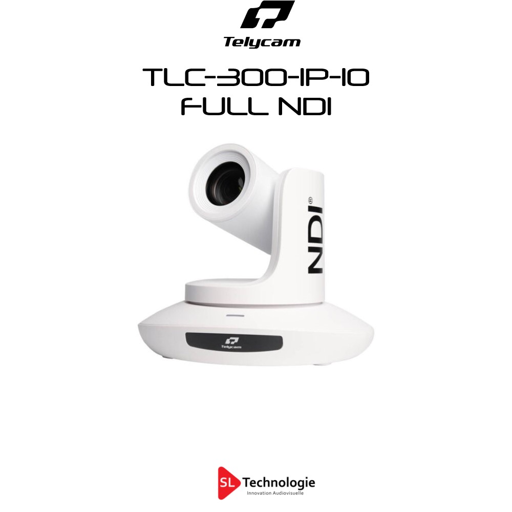 TLC-300-IP-10-FNDI Caméra PTZ FULL NDI® TELYCAM