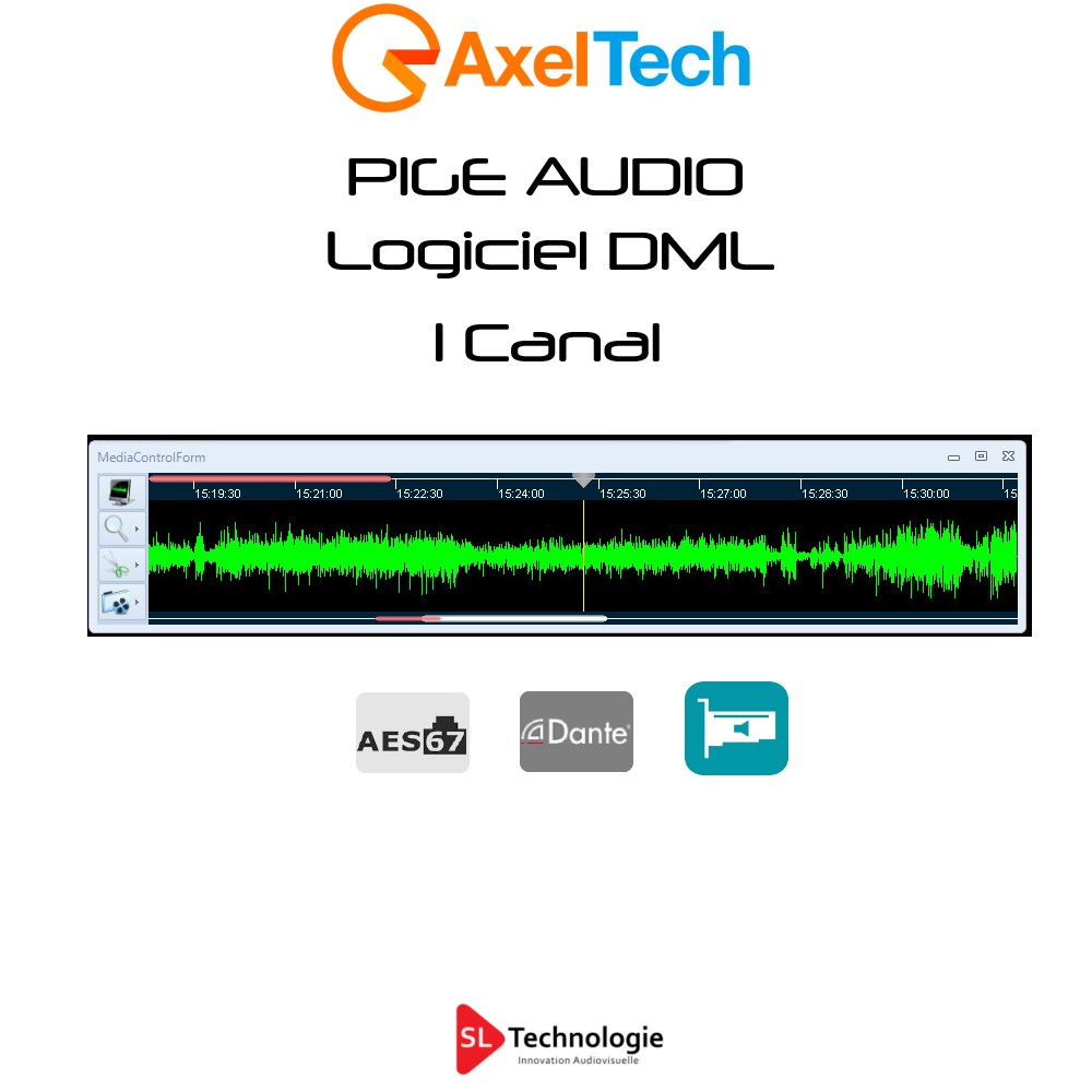 Pige Audio Logiciel 1 Canal DML Axel Technology