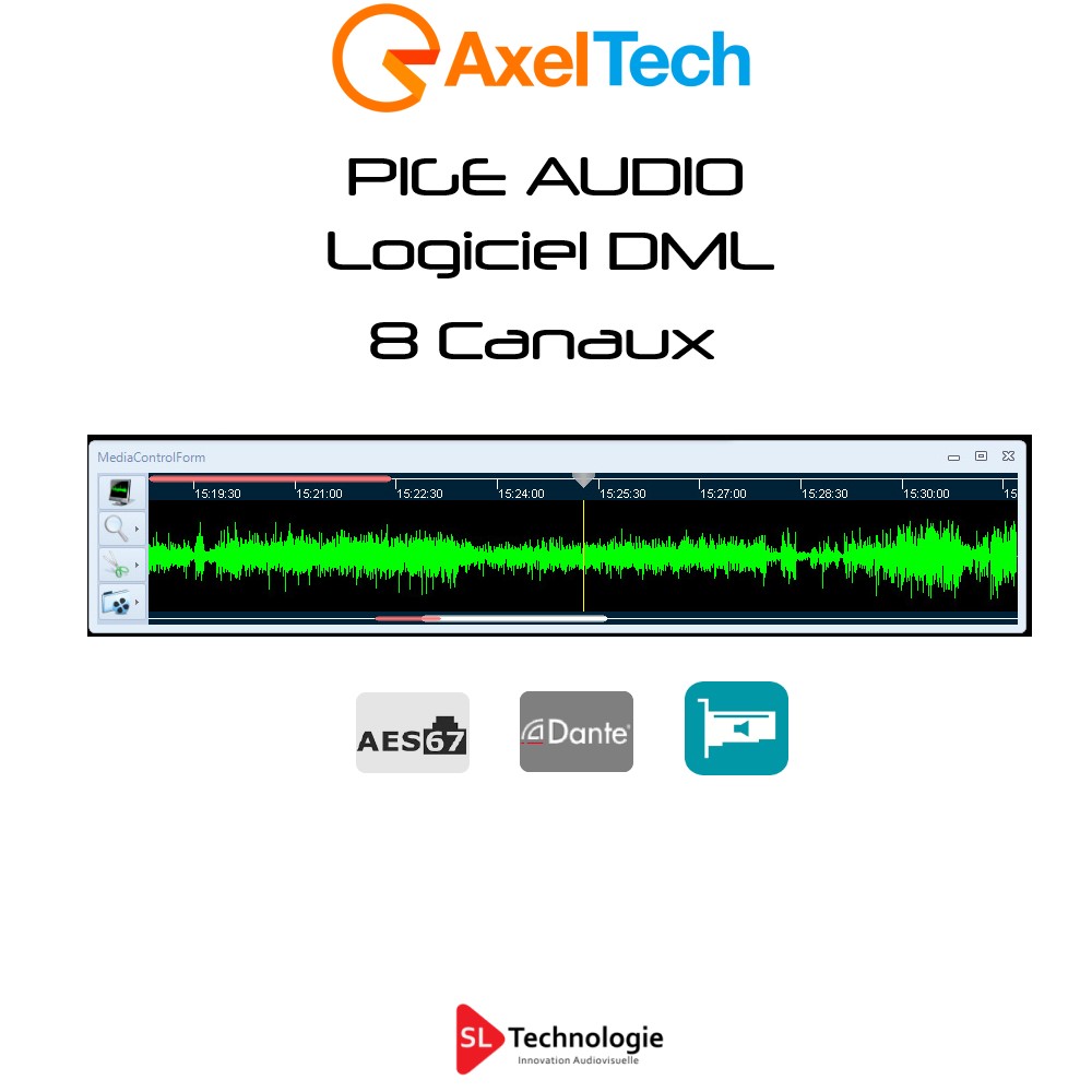 Pige Audio Logiciel 8 Canaux DML Axel Technology