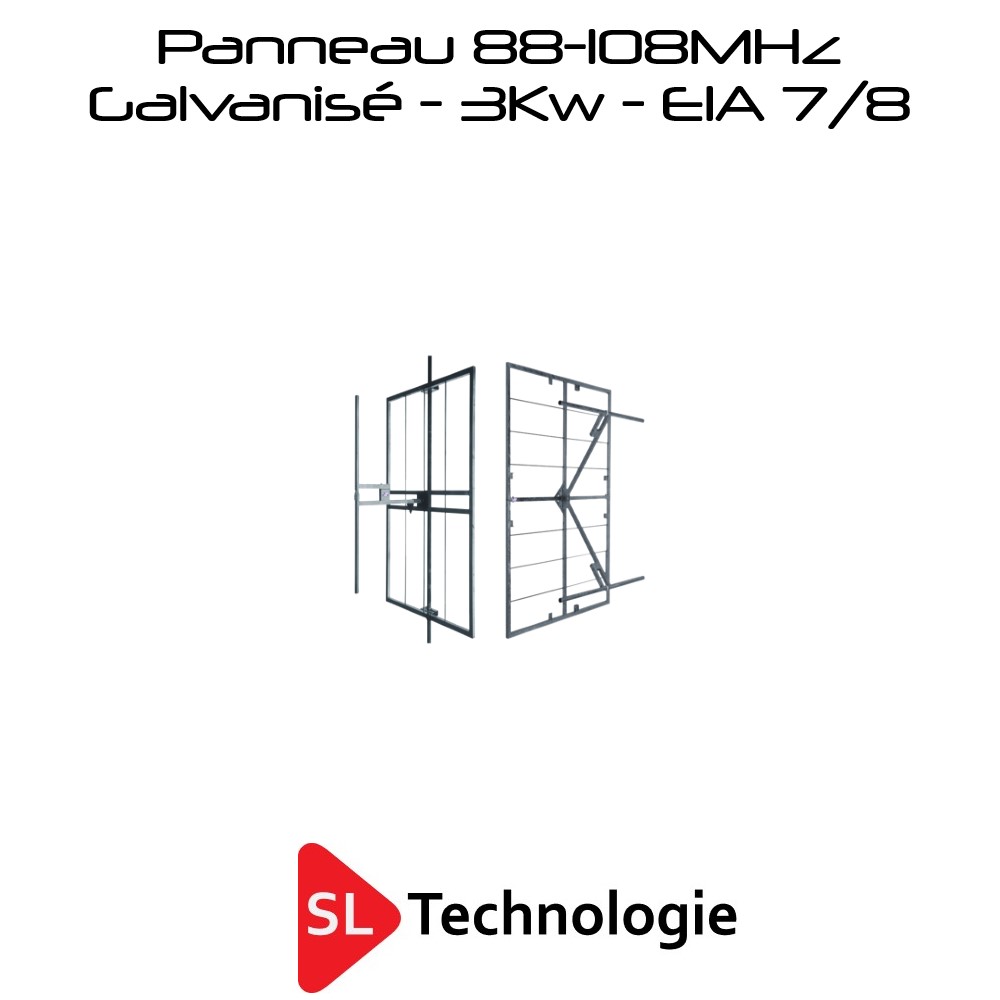 Antenne Panneau 88-108MHz FM Galvanisé 3Kw EIA 7/8