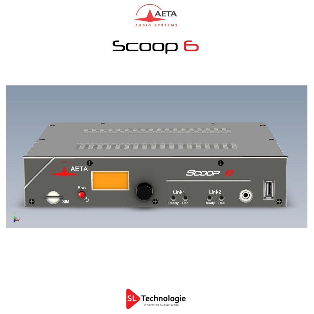 Scoop6 AETA Codec IP audio 2 canaux – LAN