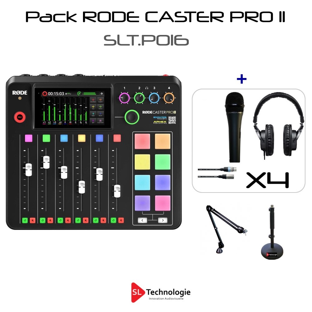 Pack Rode CasterPro II Micros Casques – Radio WebRadio Podcast